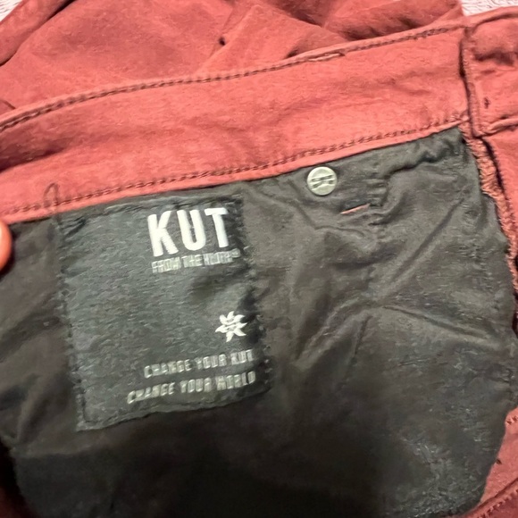 Kut ankle skinny Women's Burgundy Jeans - Picture 10 of 13
